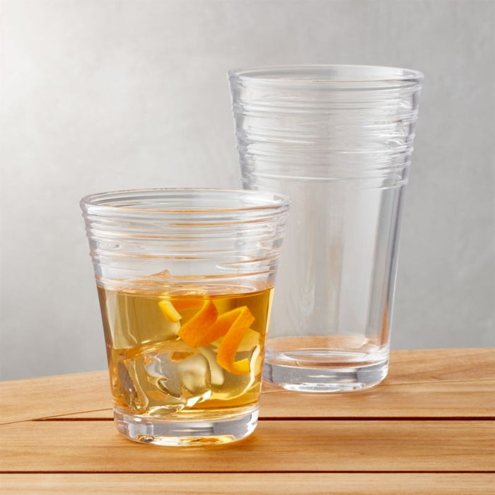 Swirl Acrylic Cooler Glass