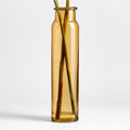 Tall Amber Brown Glass Vase 21.5"