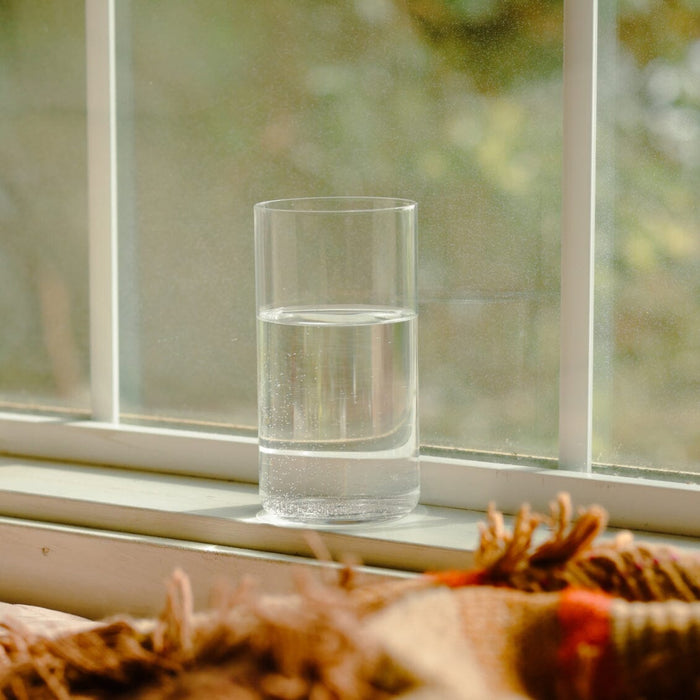 Tall glasses pro glassware by Fable Home, shown in a clear finish. – #clear