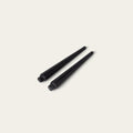 Taper candles decor by Fable Home, shown in a short/black finish. – #short/black
