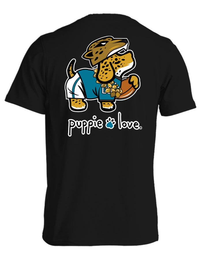 TEAL AND BLACK MASCOT PUP PUPPIE LOVE