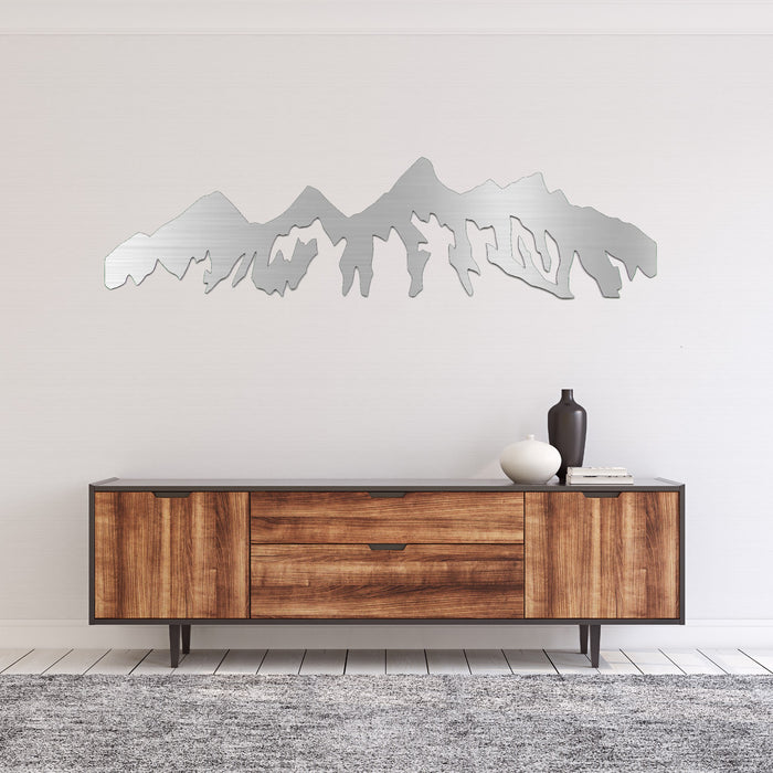 Teton Mountain Range - Metal Wall Art - MetalPlex