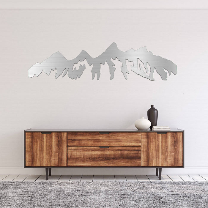 Teton Mountain Range - Metal Wall Art - MetalPlex