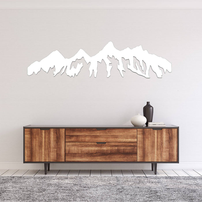 Teton Mountain Range - Metal Wall Art - MetalPlex
