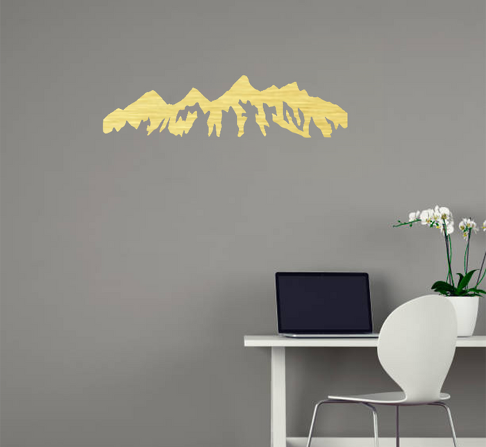 Teton Mountain Range - Metal Wall Art - MetalPlex