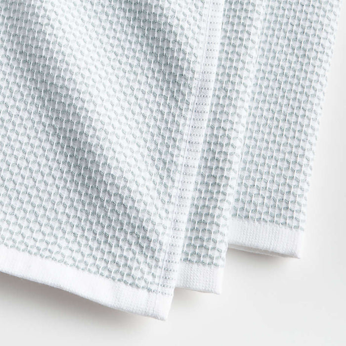 Textured Terry Blue Mist Dish Towels, Set of 2