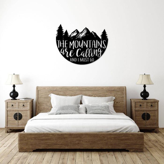 The Mountains Are Calling - Metal Wall Art - MetalPlex