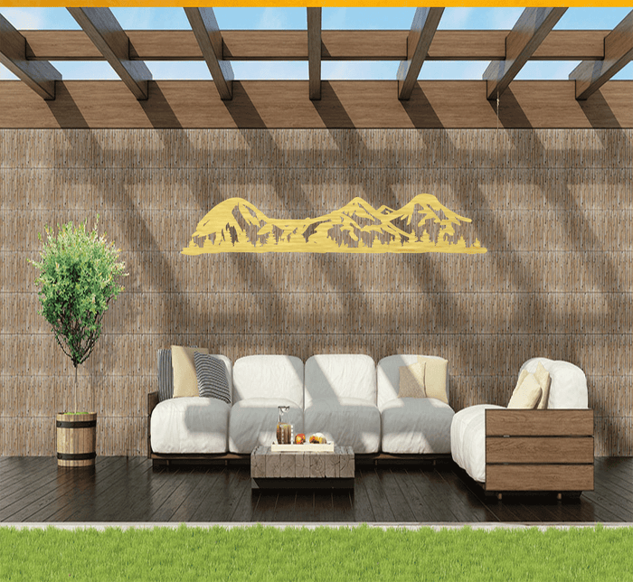 Three Sisters Mountains Metal Wall Art – Oregon Cascade Scenic Nature Wall Decor