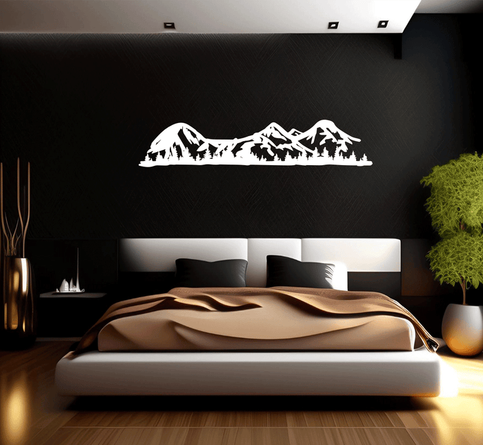 Three Sisters Mountains Metal Wall Art – Oregon Cascade Scenic Nature Wall Decor