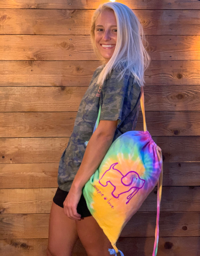 TIE DIE SPORTS BAG, ETERNITY PUPPIE LOVE