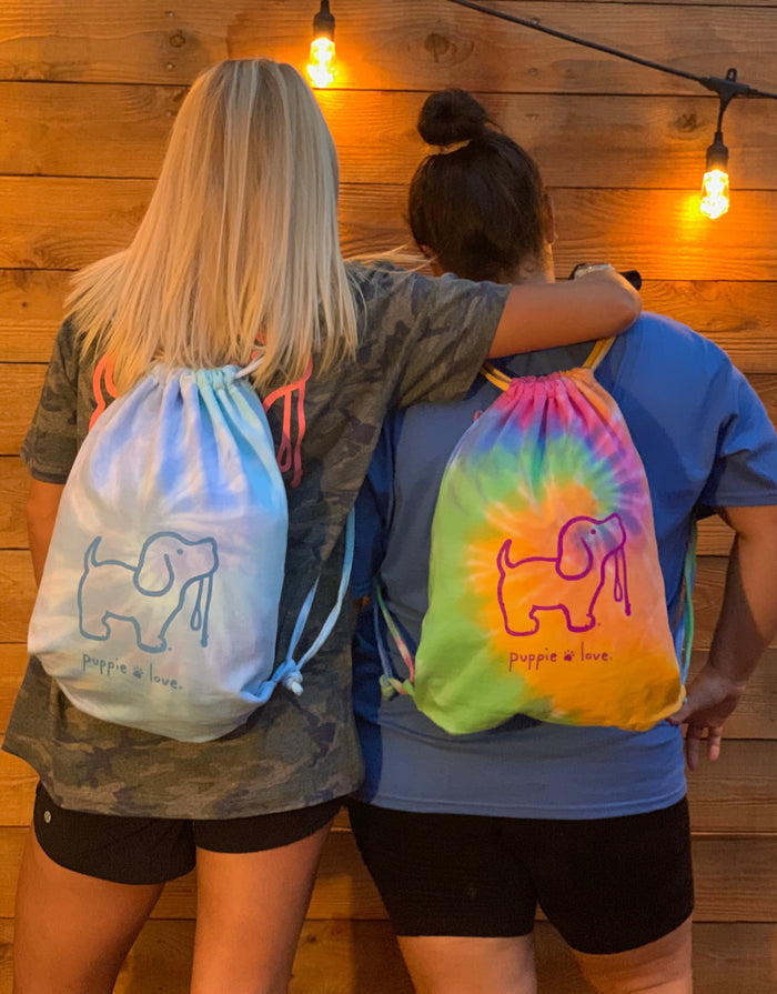 TIE DIE SPORTS BAG, ETERNITY PUPPIE LOVE
