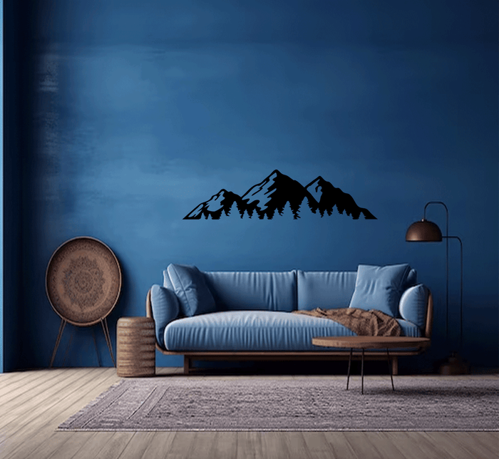 Timberline Mountains Metal Wall Art – Pacific Northwest Scenic Wall Decor