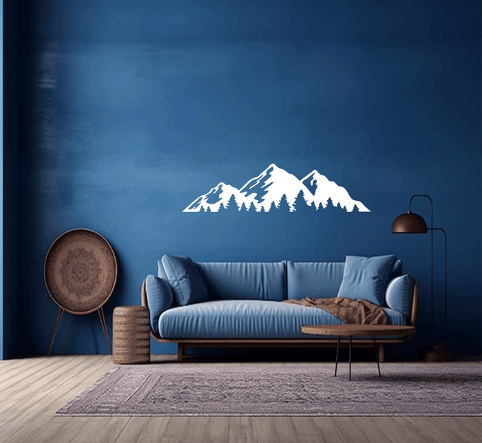 Timberline Mountains Metal Wall Art – Pacific Northwest Scenic Wall Decor