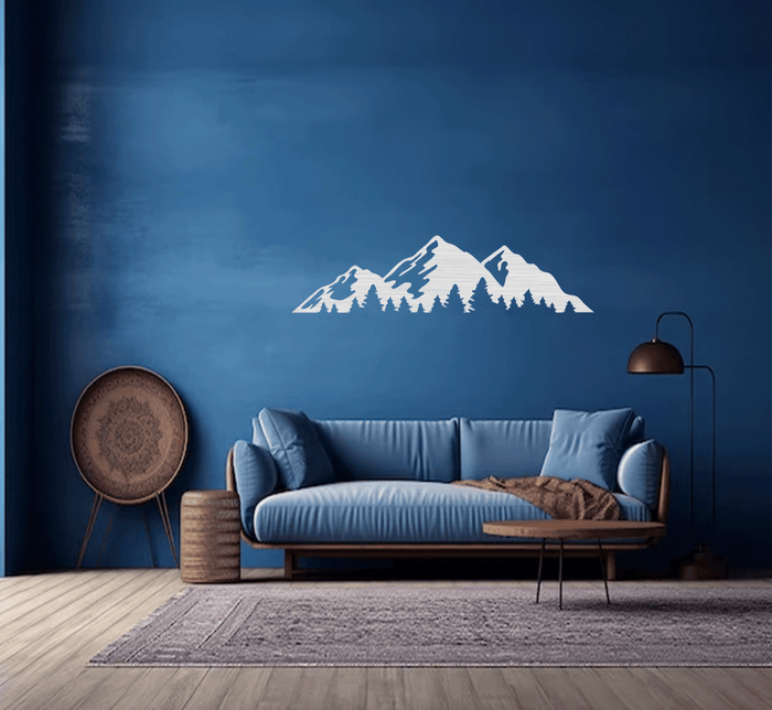 Timberline Mountains Metal Wall Art – Pacific Northwest Scenic Wall Decor