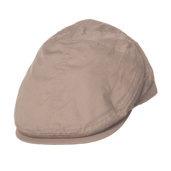 TLS Stefeno Ken Cotton Fashion Panel Flat Cap in Black - Full View
