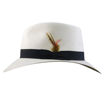 TLS Stefeno - Phillip Faux Panama Hat - Side