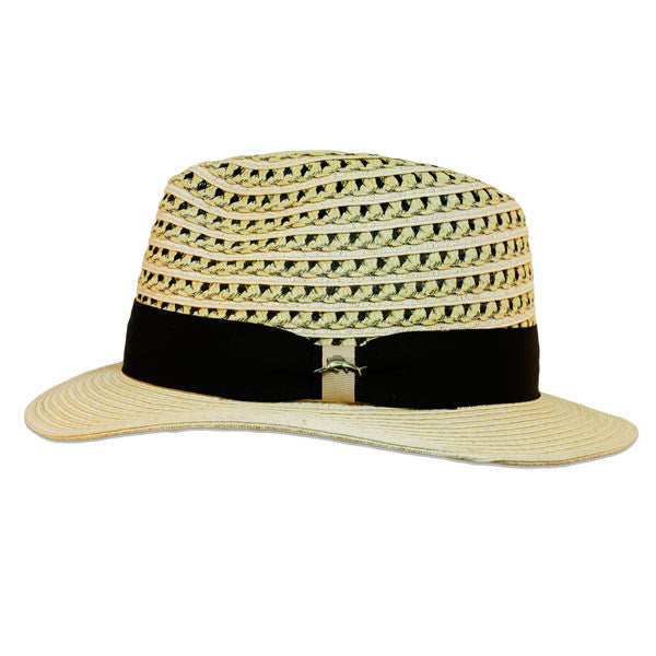 Tommy Bahama - Two-Tone Tweed Safari Fedora - Side