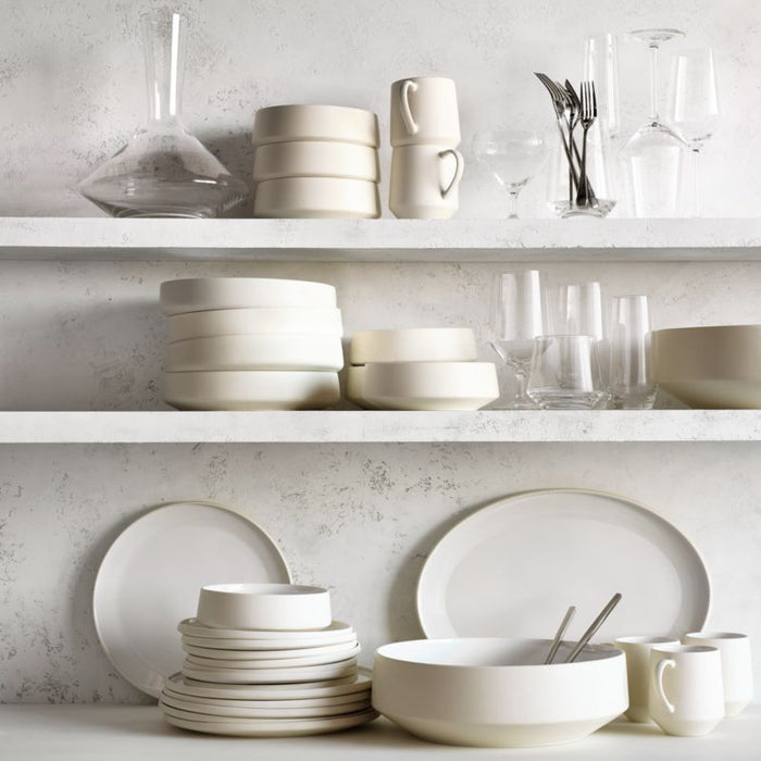 Tour White Porcelain Serving Bowl