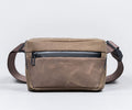 Waxed Canvas + chocolate leather - $159