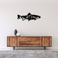 Trout Fish Design Alternative - Metal Wall Art - MetalPlex