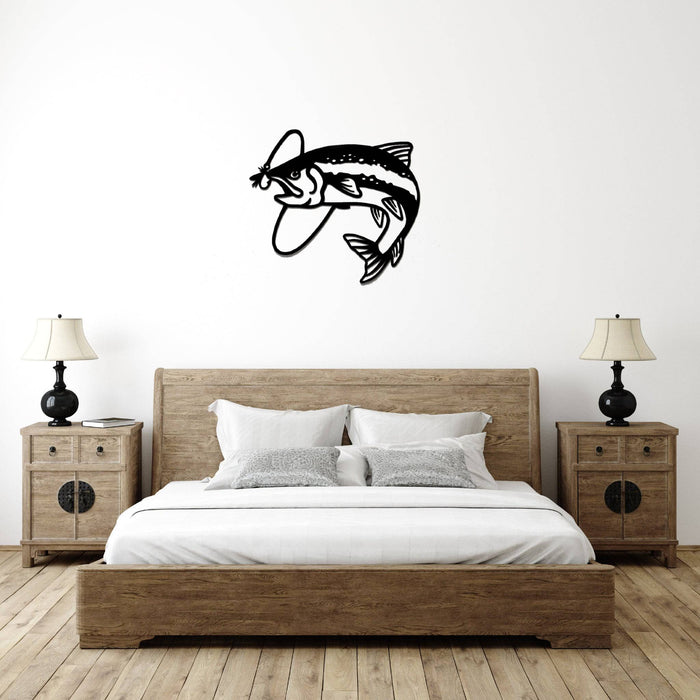 Trout Fly Fish Design - Metal Wall Art - MetalPlex