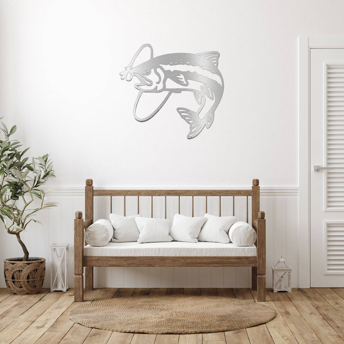 Trout Fly Fish Design - Metal Wall Art - MetalPlex