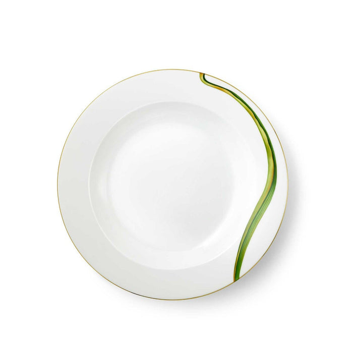 Tulip Leaf Porcelain Soup Plate