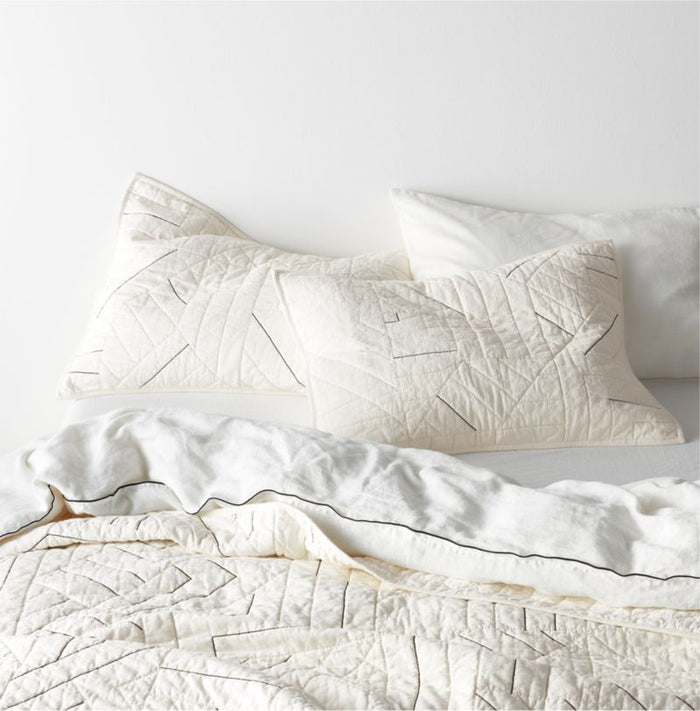 Twigg Cotton Black and White King Quilt