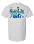 UNSTOPPABLE DOGS LOGO TEE, ASH GREY UNSTOPPABLE DOGS