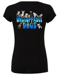 UNSTOPPABLE DOGS LOGO TEE, LADIES' SLIM FIT TEE UNSTOPPABLE DOGS