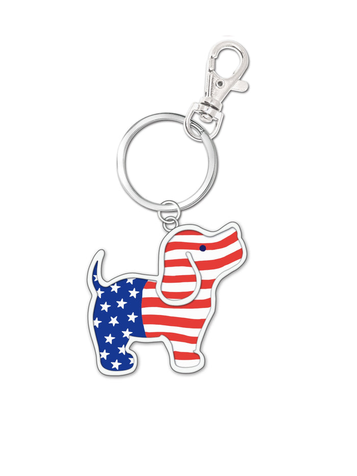 USA PUP KEY RING PUPPIE LOVE