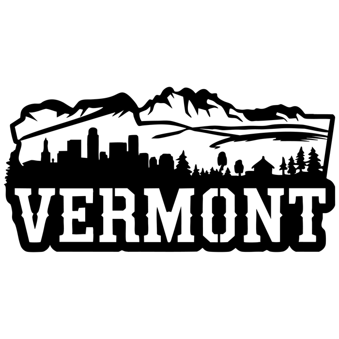 Vermont State - Metal Wall Art