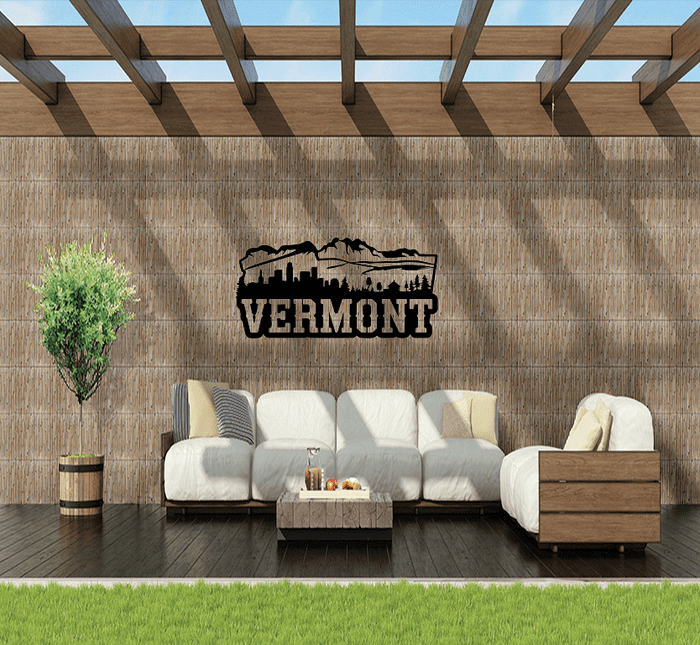 Vermont State - Metal Wall Art
