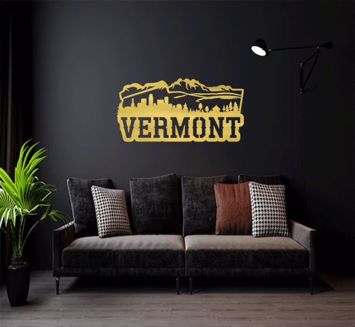 Vermont State - Metal Wall Art