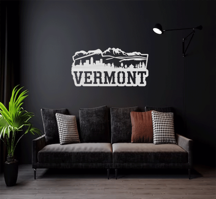 Vermont State - Metal Wall Art
