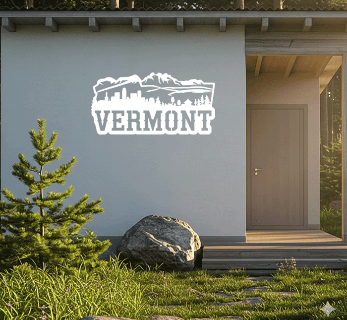 Vermont State - Metal Wall Art
