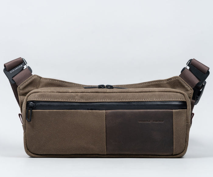 Waxed Canvas + Chocolate Leather  $229