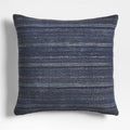 Vittoria Silk Blend Textured 23"x23" Deep Indigo Blue Throw Pillow Cover