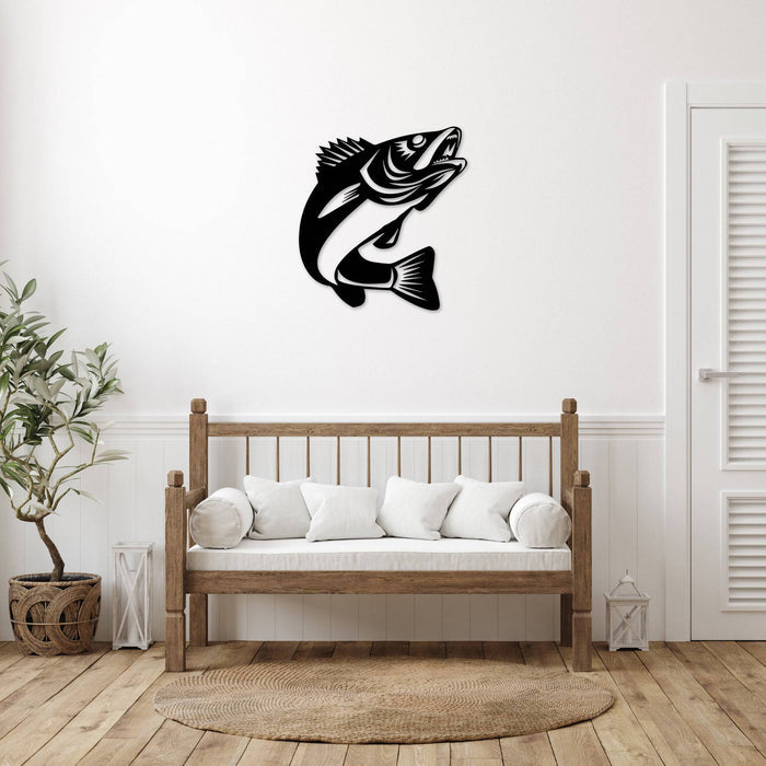 Walleye Fish Design - Metal Wall Art - MetalPlex