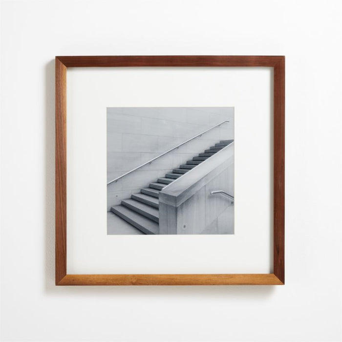 Walnut Wood 11x11 Wall Picture Frame