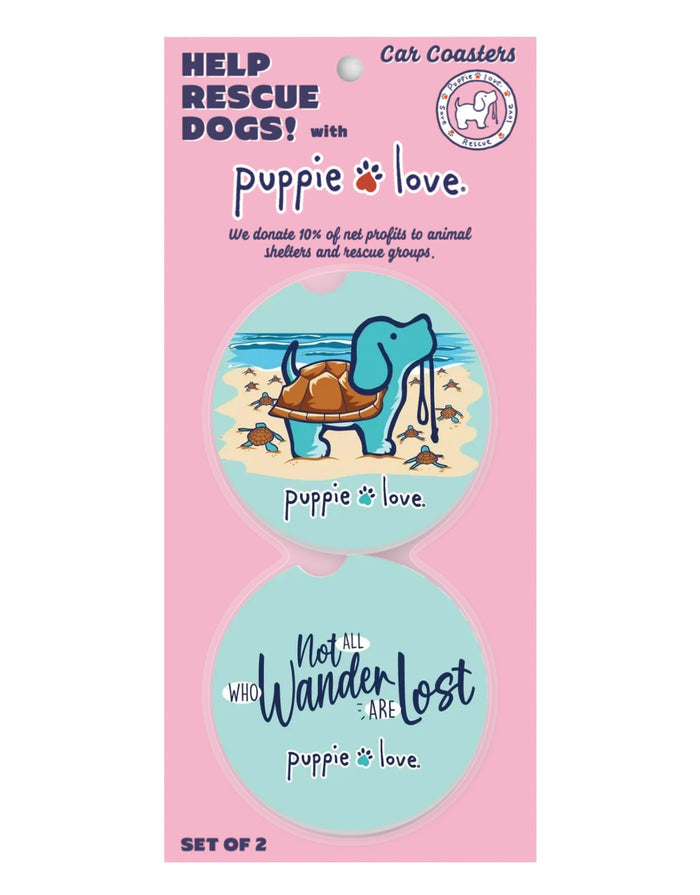 WANDER LOST TURTLE PUP CAR COASTER PUPPIE LOVE
