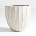 Warren Medium Warm White Ficonstone Outdoor Planter 20.1"