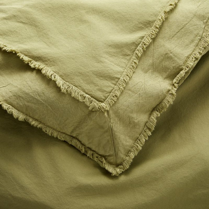 Washed Organic Cotton Fern Standard Pillow Sham - Crate and Barrel Philippines