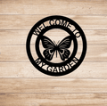 Welcome Butterfly Garden Sign- Metal Art - MetalPlex