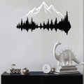 2 Pcs Mountain Range and Dark Forest Metal Wall Art - MetalPlex
