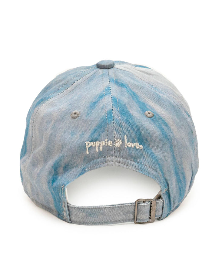 WILDFLOWER TIE DYE BASEBALL HAT PUPPIE LOVE