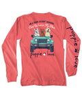 WIND IN MY HAIR, ADULT LS LONG SLEEVE PUPPIE LOVE