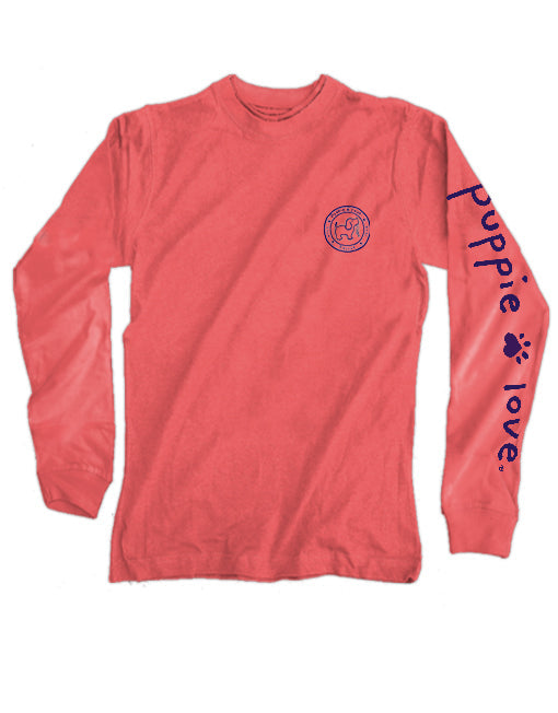 WIND IN MY HAIR, ADULT LS LONG SLEEVE PUPPIE LOVE