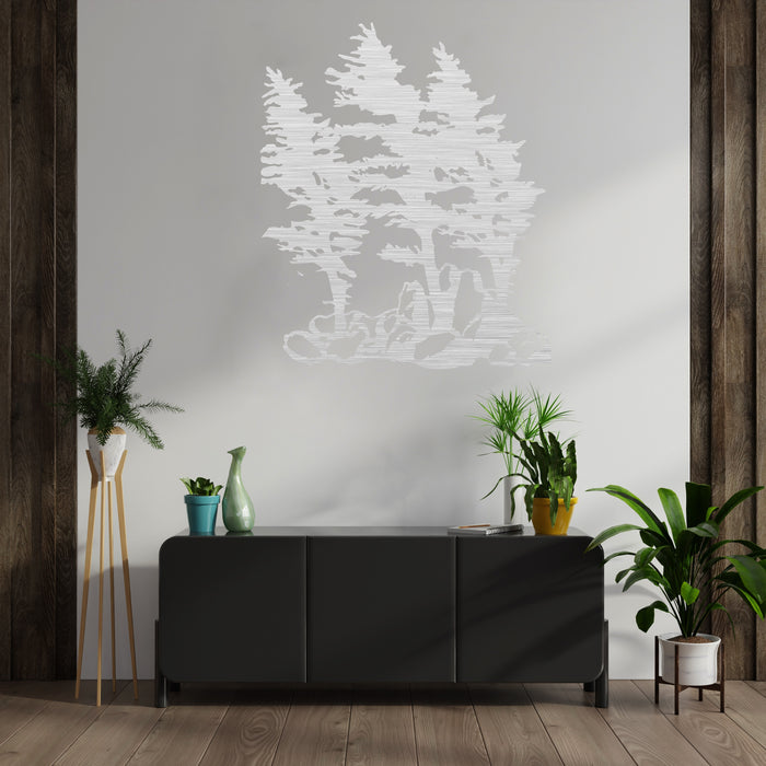Windy Pines - Metal Wall Art - MetalPlex