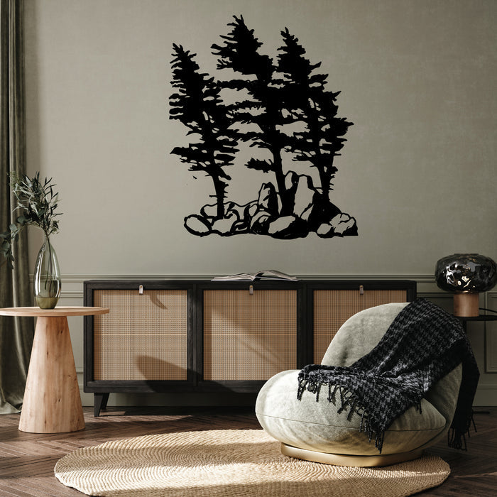 Windy Pines - Metal Wall Art - MetalPlex